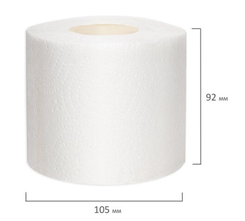 Бумага туалетная бытовая, спайка 4 шт., 2-х слойная (4х15 м), VEIRO 