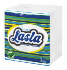Салфетки бумажные 100 шт., 23х24 см, LASLA эконом, 50651