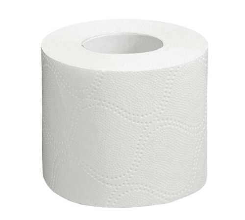 Бумага туалетная бытовая, спайка 12 шт., 2-х слойная, (12х18 м), LAIMA, белая, 128718