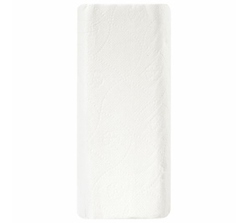 Полотенца бумажные бытовые, спайка 4 шт., 2-х слойные, (4х18 м), LAIMA, 22х23 см, белые, 128725