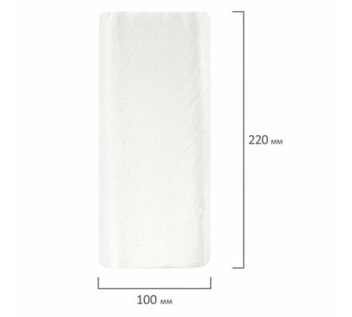 Полотенца бумажные бытовые, спайка 4 шт., 2-х слойные, (4х18 м), LAIMA, 22х23 см, белые, 128725