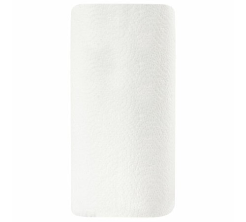 Полотенца бумажные бытовые, спайка 2 шт., 2-х слойные, (2х30 м), LAIMA, 22х23 см, белые, 128726