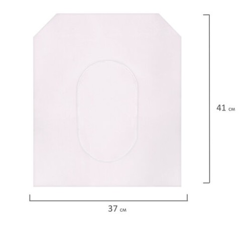 Покрытия на унитаз LAIMA (Система V1), ADVANCED, 1/2 сложения, КОМПЛЕКТ 200 шт., 37х41 см, 128812