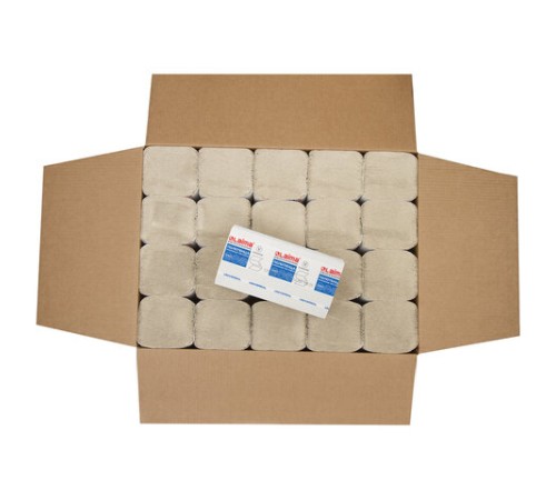 Полотенца бум. 250шт, LAIMA (H3) UNIVERSAL, 1-слойные, натуральный цвет, КОМПЛЕКТ 20 пачек, 21х21,6, V-сложение, 129538