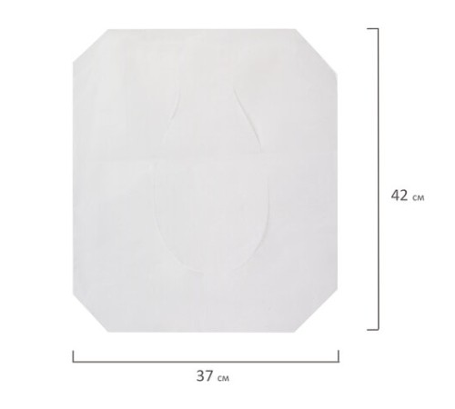 Покрытия на унитаз LAIMA (Система V1), UNIVERSAL, 1/2 сложения, КОМПЛЕКТ 250 шт., 37х42 см, 129539