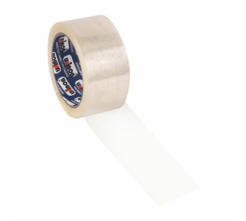 Клейкая лента упаковочная, 48 мм х 66 м, прозрачная, толщина 45 микрон, UNIBOB 600, 29341