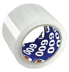 Клейкая лента упаковочная 72 мм х 66 м, прозрачная, толщина 45 микрон, UNIBOB, 29357