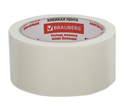Клейкая лента малярная креппированная 48 мм x 25 м (реальная длина!), профессиональная, BRAUBERG, 226428