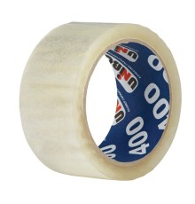 Клейкая лента упаковочная 48 мм х 66 м, прозрачная, толщина 40 микрон, UNIBOB 400, 29343