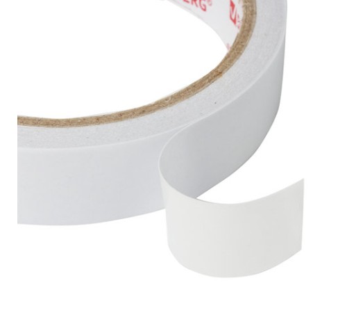 Клейкая двухсторонняя лента 19 мм х 10 м, БУМАЖНАЯ ОСНОВА, BRAUBERG, 227268