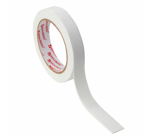Клейкая двухсторонняя лента 19 мм х 3,5 м, НА ВСПЕНЕННОЙ ОСНОВЕ, 1 мм, прочная, BRAUBERG, 228326