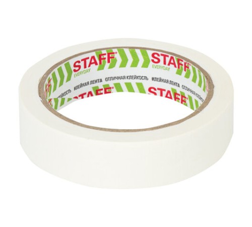 Клейкая лента малярная креппированная 25 мм x 25 м, STAFF, 229058
