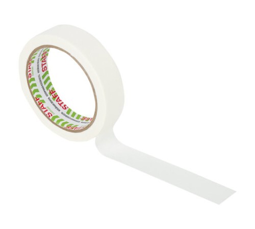 Клейкая лента малярная креппированная 25 мм x 25 м, STAFF, 229058