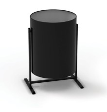 Урна металлическая уличная, 485х300х350 мм, 25 л, цвет черный, УРТ-25