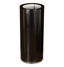 Урна металлическая, 600х250х250 мм, 30 литров, черная, оцинкованная сталь, У250