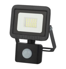Прожектор светодиодный ЭРА, датчик движения, 20(175) Вт, 6500К, 1600 Лм, IP65, черный, LPR-041-2-65K-020, Б0043585