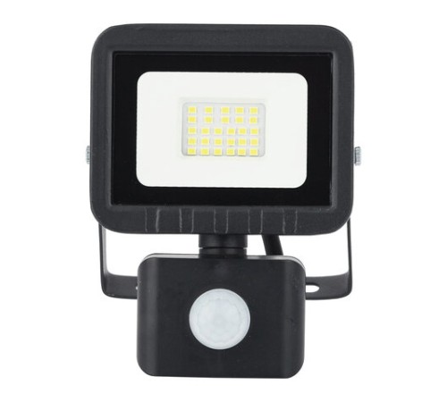 Прожектор светодиодный ЭРА, датчик движения, 20(175) Вт, 6500К, 1600 Лм, IP65, черный, LPR-041-2-65K-020, Б0043585