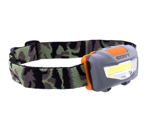 Фонарь налобный СТАРТ 3Вт COB, 3 режима, влагозащита, 3хААА (не в комплекте), LOE 203-C1, 12281