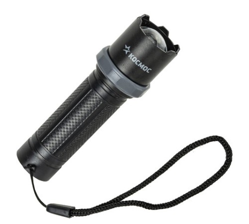 Фонарь аккумуляторный КОСМОС 1 Вт, LED, Li-ion, заряд от USB, KOS117Lit