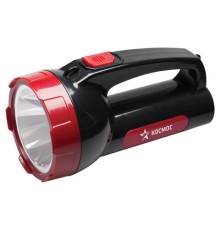 Фонарь аккумуляторный КОСМОС 5 Вт LED, выдвижная вилка, заряд от сети, KOCAc9105WLED
