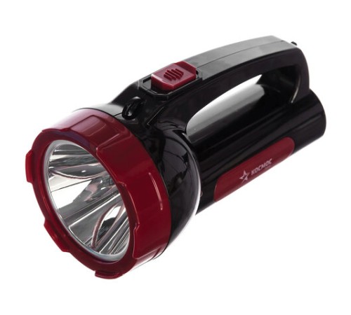 Фонарь аккумуляторный КОСМОС 5 Вт LED, выдвижная вилка, заряд от сети, KOCAc9105WLED