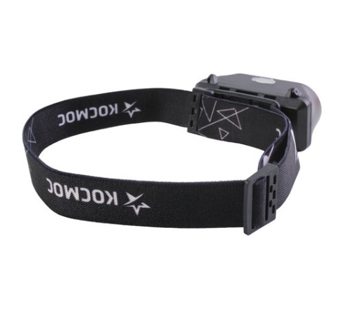 Фонарь налобный аккумуляторный КОСМОС, 3 Вт, LED + 3 Вт, СОВ, Li-ion, заряд от USB, KocH3WDLith