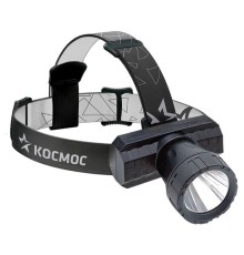 Фонарь налобный аккумуляторный КОСМОС 3 Вт LED, Li-ion, заряд от USB, KocAcHead3W