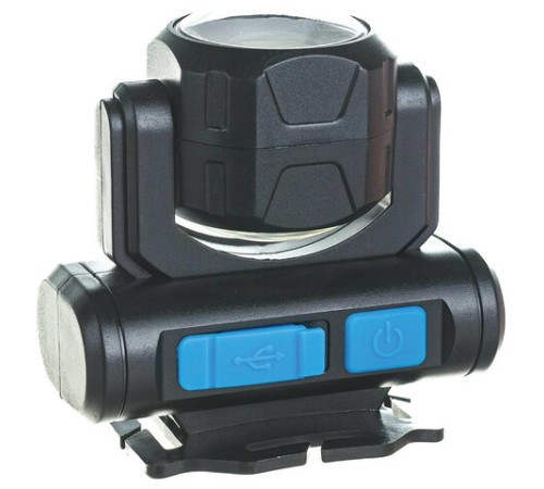 Фонарь налобный аккумуляторный КОСМОС, 5 Вт, COB, Li-ion, 3 режима, заряд от USB, KOCH5WLi-On