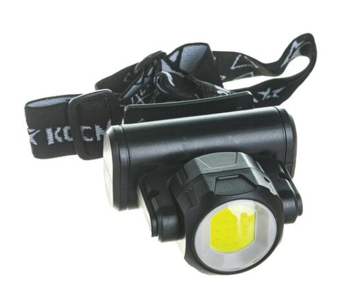 Фонарь налобный аккумуляторный КОСМОС, 5 Вт, COB, Li-ion, 3 режима, заряд от USB, KOCH5WLi-On