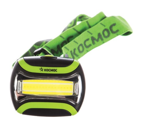 Фонарь налобный КОСМОС, 3 Вт COB, 3 режима, питание 3хAАA (в комплект не входят), KOC-H3WCOBLED
