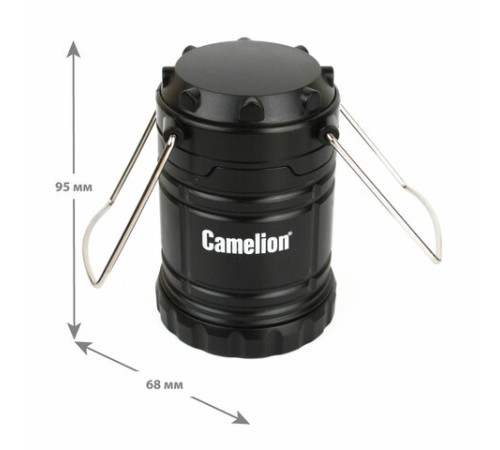 Фонарь туристический CAMELION 3Вт LED, питание 3xAAА (не в комплекте), контейнер и магнит, LED5632