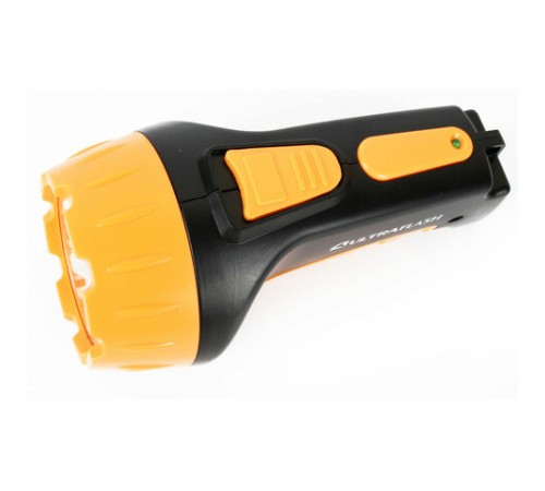 Фонарь аккумуляторный ULTRAFLASH 7хLED, 2 режима, выдвижная вилка, заряд от сети, LED3807