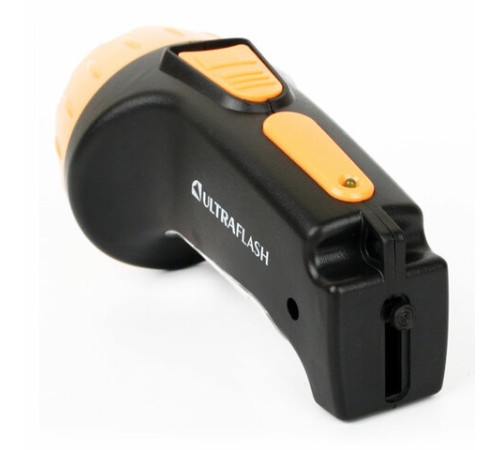 Фонарь аккумуляторный ULTRAFLASH 7хLED+8хLED, 2 режима, выдвижная вилка, заряд от сети, LED3818