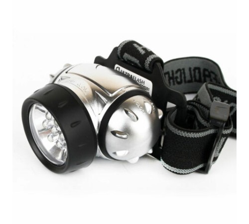 Фонарь налобный ULTRAFLASH 7хLED, 3 режима, питание 3хААА (не в комплекте), LED5351