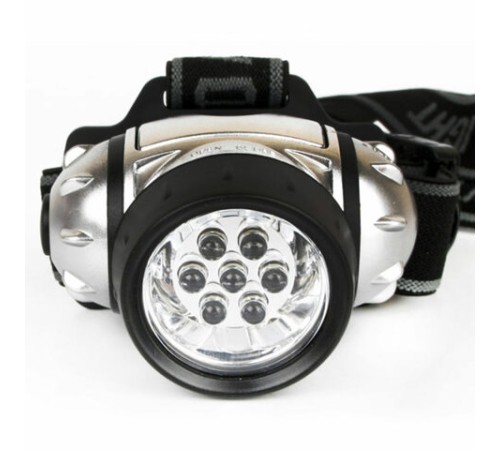 Фонарь налобный ULTRAFLASH 7хLED, 3 режима, питание 3хААА (не в комплекте), LED5351