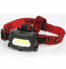 Фонарь налобный аккумуляторный ULTRAFLASH 3Вт COB, 3 режима, Li-pol (USB-кабель в комплекте), LED5359