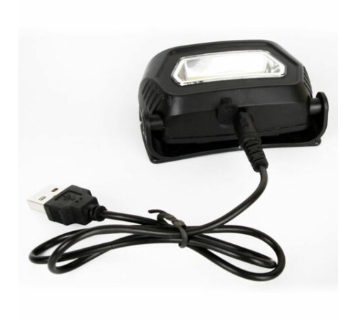 Фонарь налобный аккумуляторный ULTRAFLASH 3Вт COB, 3 режима, Li-pol (USB-кабель в комплекте), LED5359