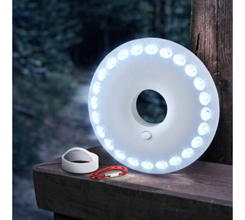 Фонарь туристический ЭРА 24xLED, крепление карабин, магниты, питание 3xAA (не в комплекте), KB-501, Б0029177