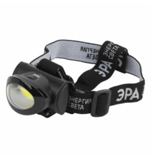 Фонарь налобный ЭРА 5Вт COB, 3 режима, сенсорная кнопка, питание 3хААА (не в комплекте), GB-601, Б0027818