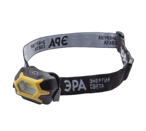 Фонарь налобный ЭРА 5 Вт COB, 3 режима, сенсорная кнопка, питание 3хААА (не в комплекте), GB-701, Б0027819