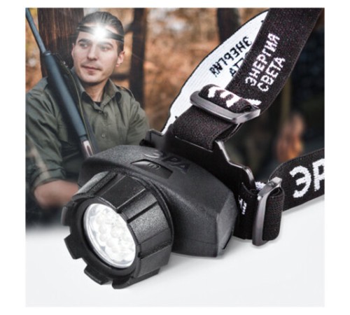 Фонарь налобный ЭРА 7xLED, 4 режима, сенсорная кнопка, питание 3хААА (не в комплекте), GB-602, Б0031382
