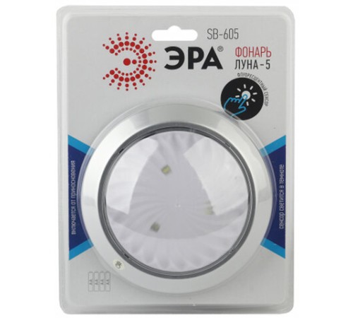 Фонарь ЭРА 4 Вт COB, сенсорная кнопка, автономная подсветка, питание 4xAA (не в комплекте), SB-605, Б0029191