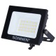 Прожектор светодиодный 20 Вт, 6500 К, 1600 Лм, 20 м2, IP65, 122x84x26 мм, черный, SONNEN, 238412