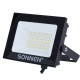 Прожектор светодиодный 30 Вт, 6500 К, 2400 Лм, 30 м2, IP65, 146x98x26 мм, черный, SONNEN, 238413