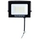 Прожектор светодиодный 30 Вт, 6500 К, 2400 Лм, 30 м2, IP65, 146x98x26 мм, черный, SONNEN, 238413
