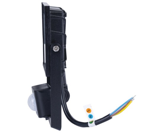 Прожектор светодиодный с датчиком движения 20 Вт, 6500 К, 1600 Лм, 20 м2, IP65, 122х146х51 мм, черный, SONNEN, 238416