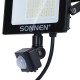 Прожектор светодиодный с датчиком движения 20 Вт, 6500 К, 1600 Лм, 20 м2, IP65, 122х146х51 мм, черный, SONNEN, 238416