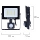 Прожектор светодиодный с датчиком движения 20 Вт, 6500 К, 1600 Лм, 20 м2, IP65, 122х146х51 мм, черный, SONNEN, 238416