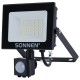 Прожектор светодиодный с датчиком движения 30 Вт, 6500 К, 2400 Лм, 30 м2, IP65, 161х146х51 мм, черный, SONNEN, 238417