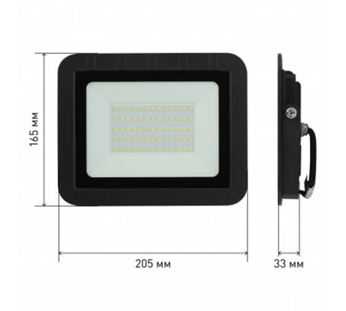 Прожектор светодиодный ЭРА, 50 (415) Вт, 6500 К, 4600 Лм, IP65, PRO LPR-061-0-65K-050, Б0043591